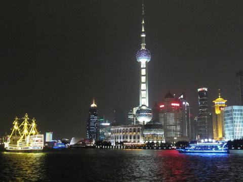 夜色下的上海滩
