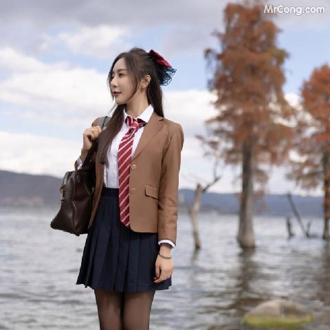 【色图】语画界性感女神的巨乳女学生娇媚脱光风骚诱惑写真 - 王馨瑶
